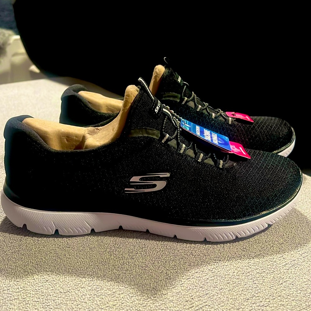 Skechers Memory Foam Slip Ons (Machine Washable!)